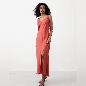knee length dresses for ladies Anise Premium Jersey Cowl Neck Backless Maxi Dress in Ivory main image 0